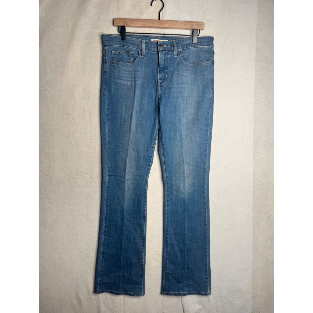 Levis‎ 315 Shaping Bootcut Jeans Womens 31 Blue Medium Wash Denim Stretch 315-11